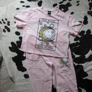 MAD ENGINES  LADIES SUN MOON & STARS PAJAMAS NIP